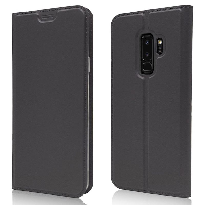 Læder Cover Samsung Galaxy S9 Plus Integreret Lås I Læderstil