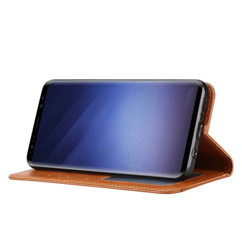 Læder Cover Samsung Galaxy S9 Plus Sort Kortholder I Kunstlæder