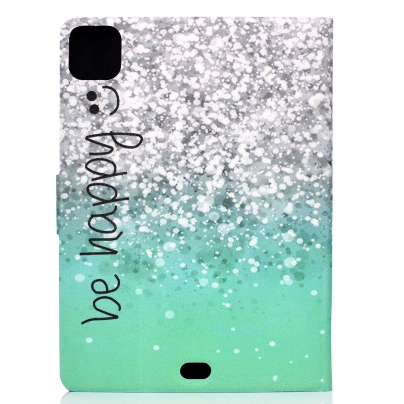 Flip Cover iPad Pro 11" (2018) (2020) Glitter Vær Glad