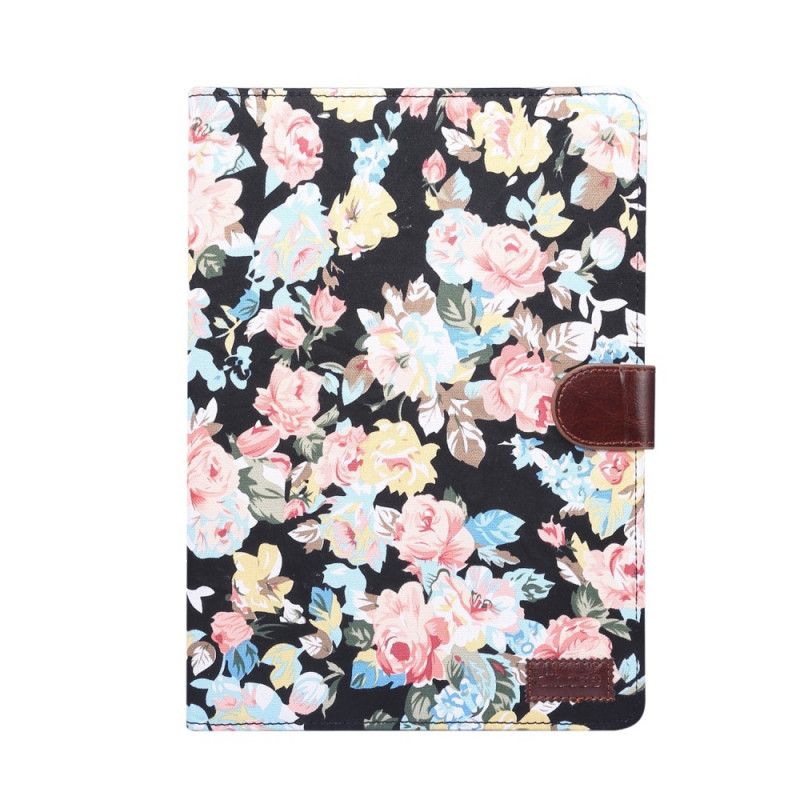 Flip Cover iPad Pro 11" (2018) (2020) Sort Blomstermønster