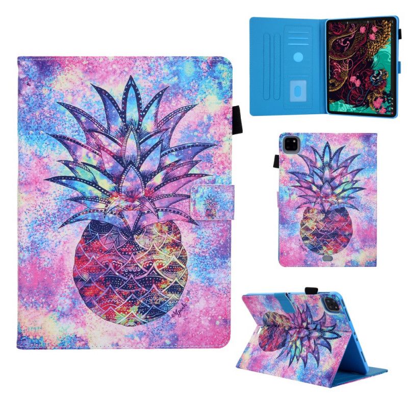 Flip Cover Læder for iPad Pro 11" (2018) (2020) Ananasprint