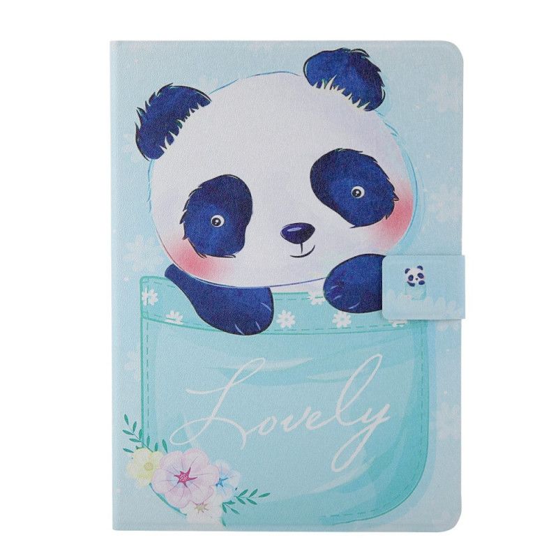 Flip Cover Læder for iPad Pro 11" (2018) (2020) Lyseblå Panda-Serie Mønster