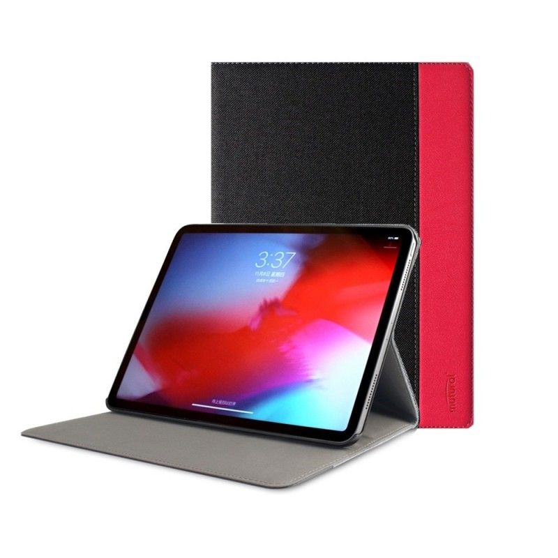 Flip Cover Læder for iPad Pro 11" (2018) (2020) Sort Muturalt Stof Og Imiteret Læder