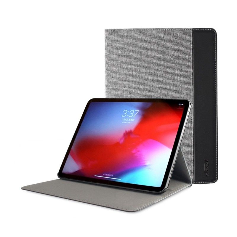 Flip Cover Læder for iPad Pro 11" (2018) (2020) Sort Muturalt Stof Og Imiteret Læder