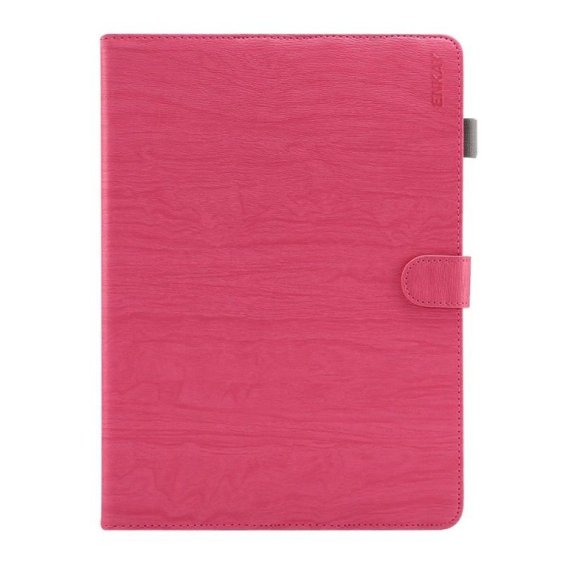 Flip Cover Læder iPad Pro 11" (2018) (2020) Mørkeblå Enkay Træ Tekstur Original