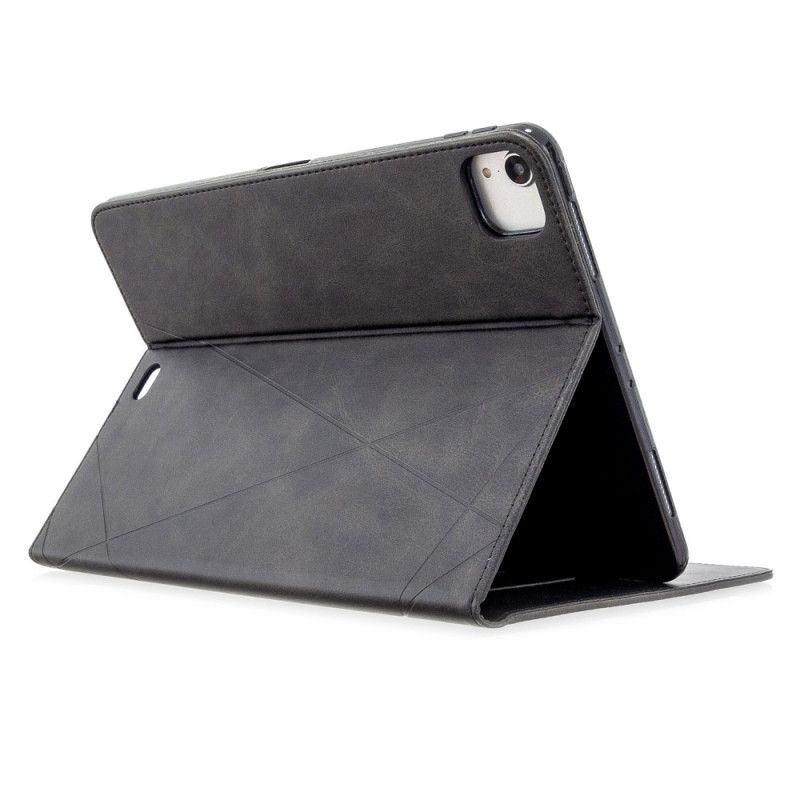 Flip Cover Læder iPad Pro 11" (2018) (2020) Sort Geometrisk Form Original