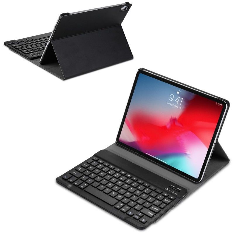 Flip Cover Læder iPad Pro 11" (2018) (2020) Sort Med Aftageligt Bluetooth-Tastatur