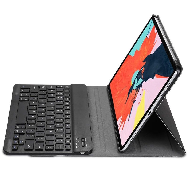 Flip Cover Læder iPad Pro 11" (2018) (2020) Sort Med Aftageligt Bluetooth-Tastatur