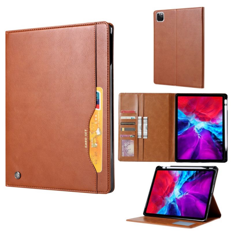 Sag iPad Pro 11" (2018) (2020) Sort Mobilcover Absorberet Læderblyantholder