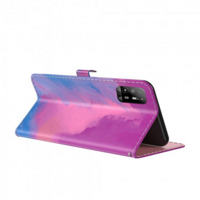 Flip Cover Til Oppo A94 5g Akvarel