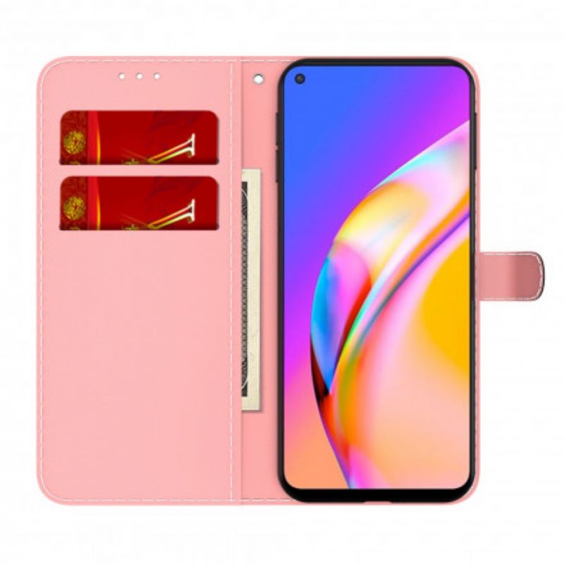 Flip Cover Til Oppo A94 5g Akvarel