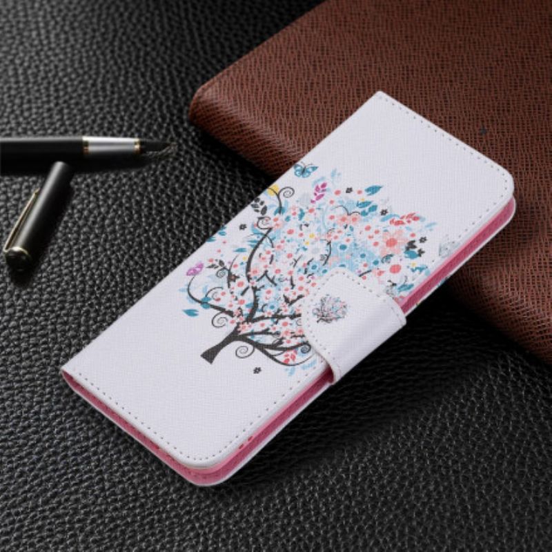 Flip Cover Til Oppo A94 5g Blomstret Træ