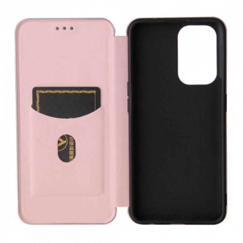 Flip Cover Til Oppo A94 5g Farvet Carbon Silikone