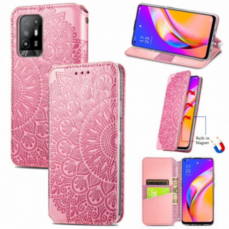 Flip Cover Til Oppo A94 5g Mandala