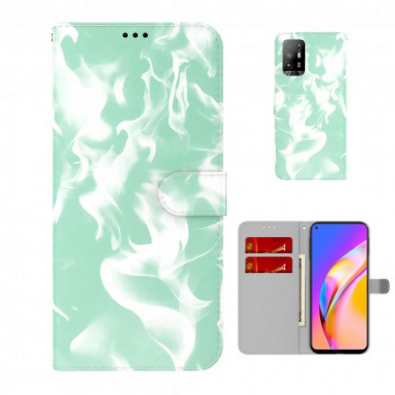 Læder Cover Oppo A94 5g Abstrakt Mønster