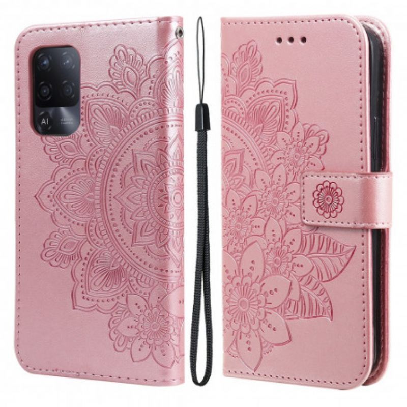 Læder Cover Oppo A94 5g Blooming Mandala