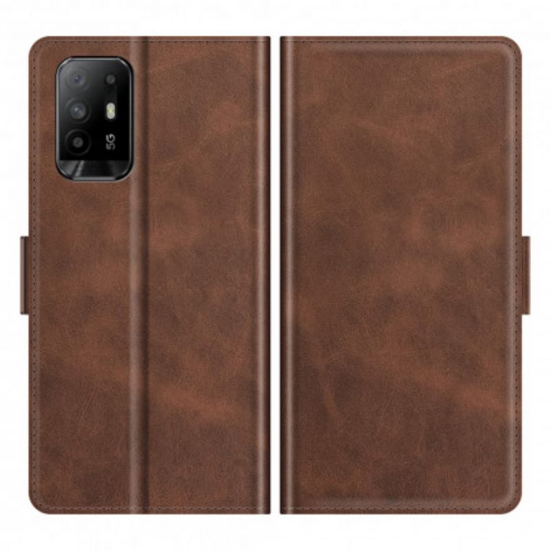 Læder Cover Oppo A94 5g Dobbeltklap