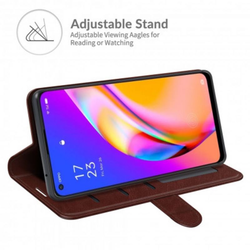 Læder Cover Oppo A94 5g Telefon Etui Kunstlæder Ultra