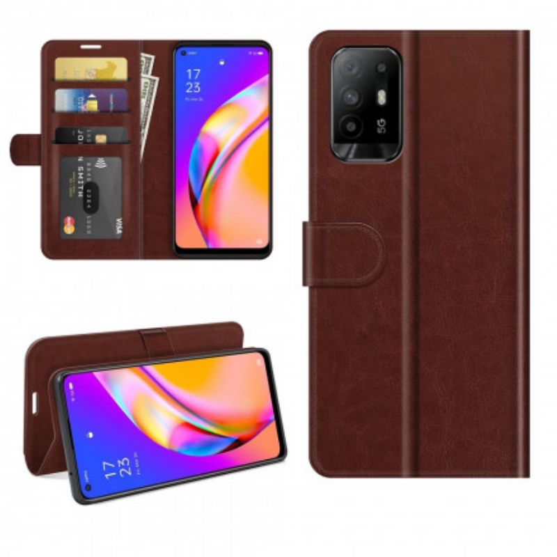 Læder Cover Oppo A94 5g Telefon Etui Kunstlæder Ultra