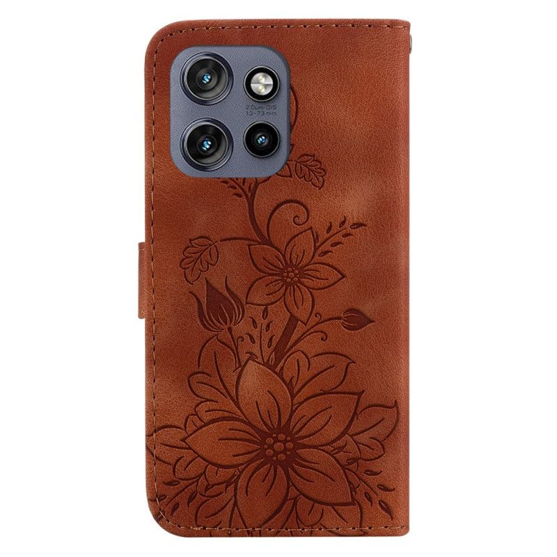 Flip Cover Motorola Edge 50 Neo Liljeblomster