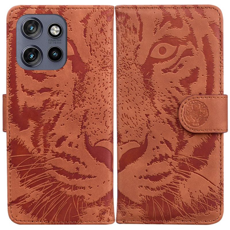 Flip Cover Motorola Edge 50 Neo Tiger Footprint