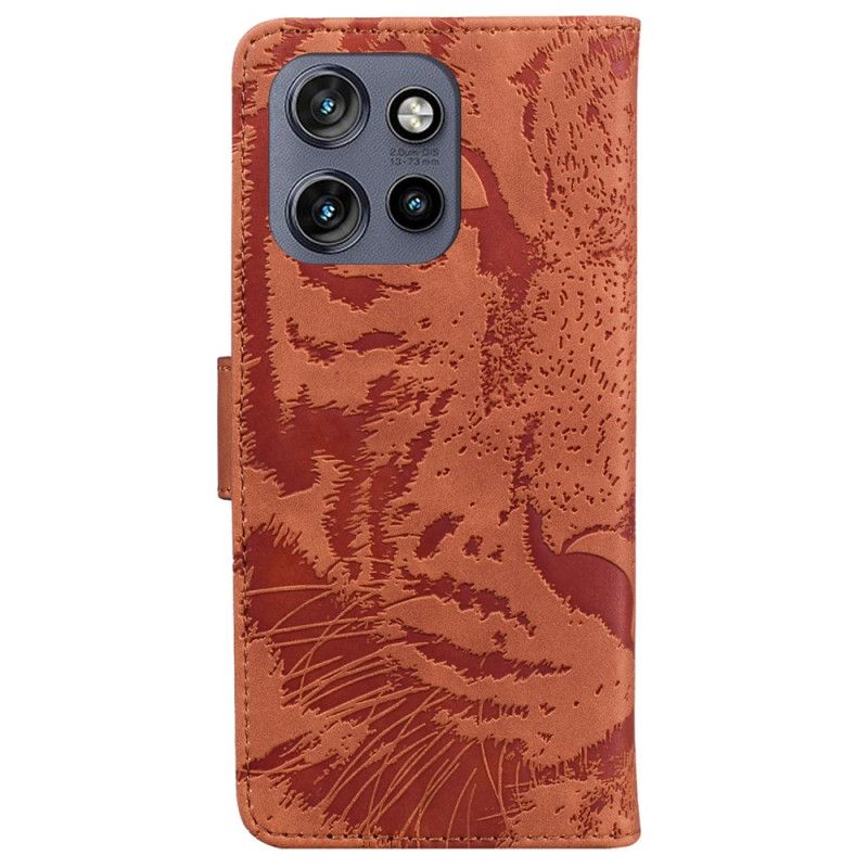 Flip Cover Motorola Edge 50 Neo Tiger Footprint