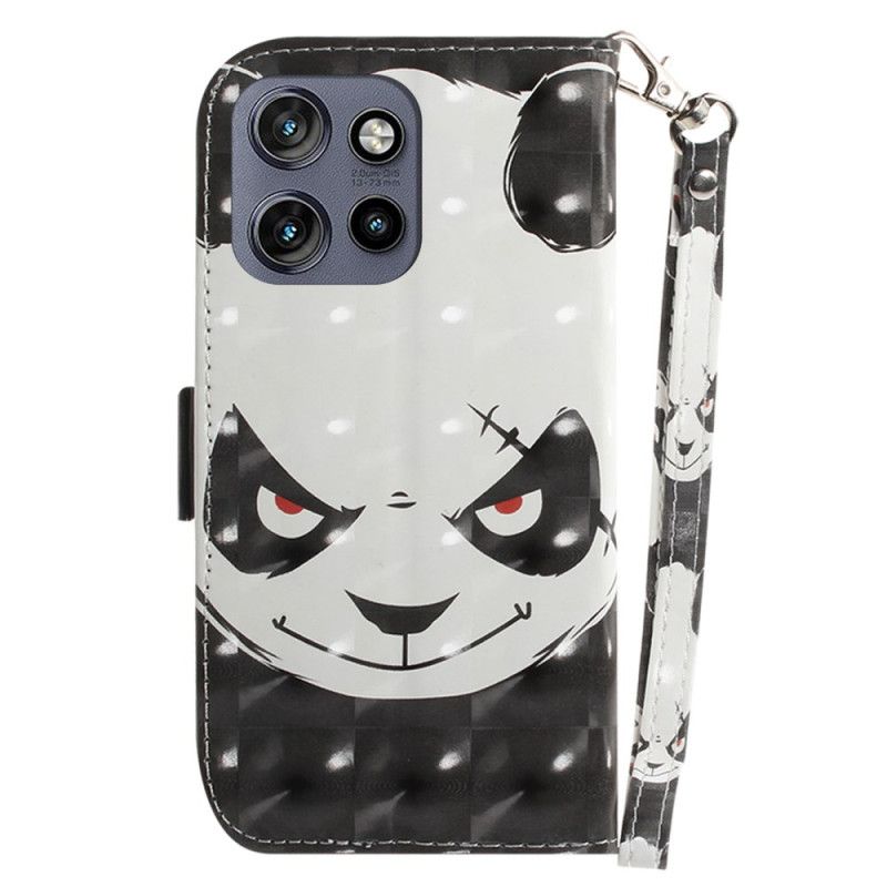 Flip Cover Motorola Edge 50 Neo Vred Panda Med Rem