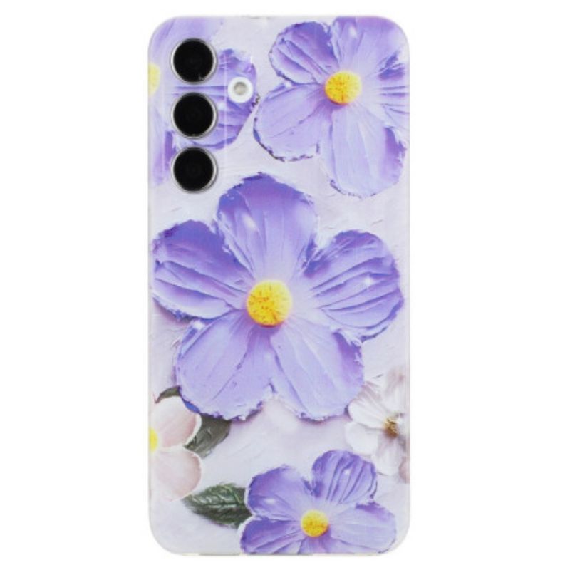 Cover Samsung Galaxy S24 Fe Lilla Blomster