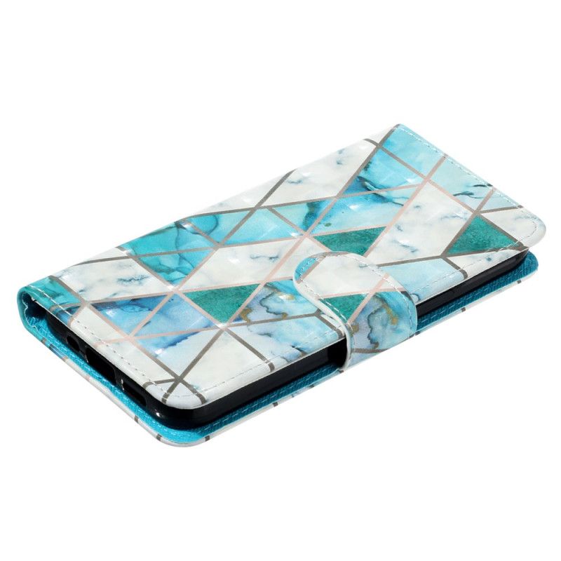 Flip Cover Samsung Galaxy S24 Fe Grøn Marmor Med Rem