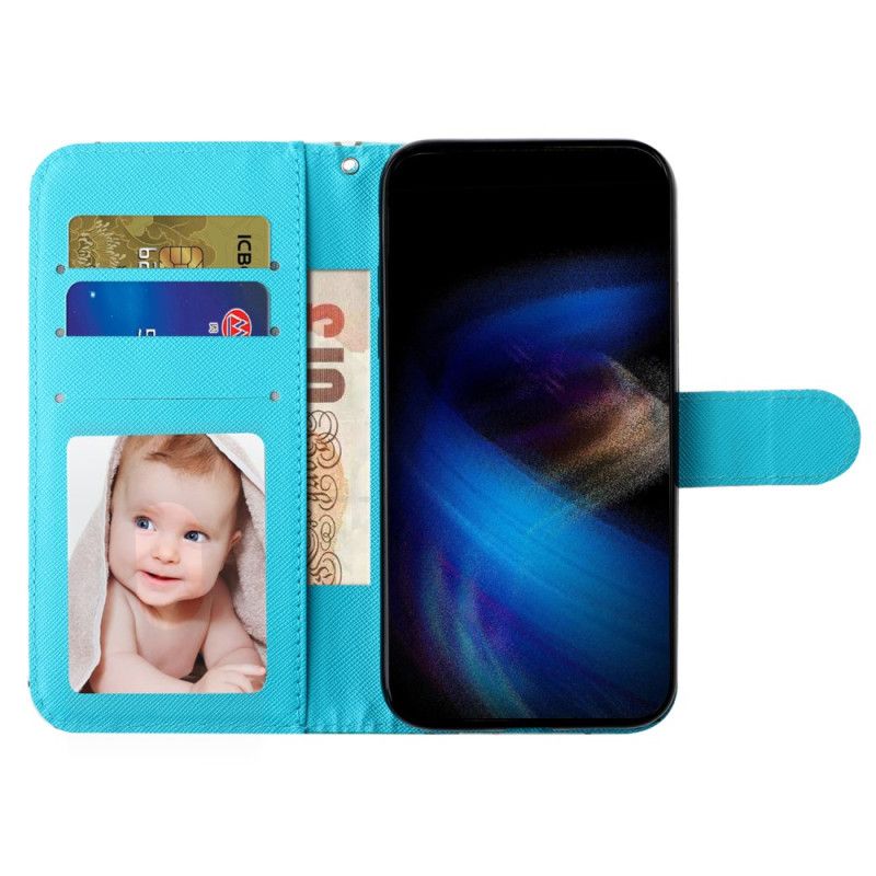 Flip Cover Samsung Galaxy S24 Fe Stjernehimmel Med Rem