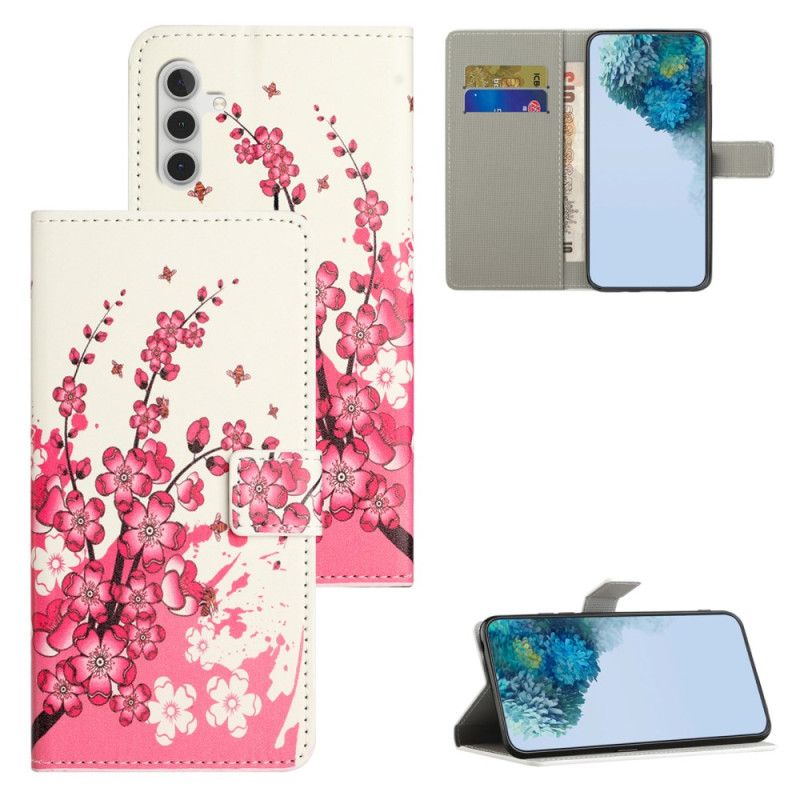 Flip Cover Til Samsung Galaxy S24 Fe Tropiske Blomster