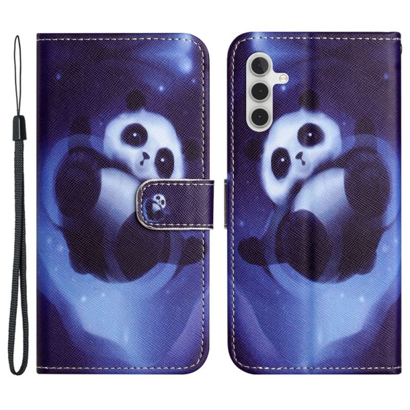 Læder Cover Samsung Galaxy S24 Fe Panda Space