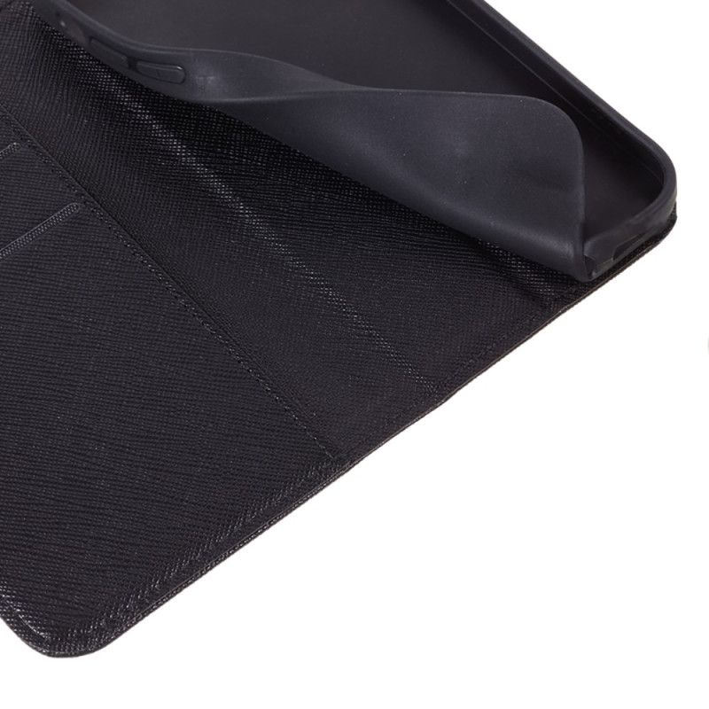 Læder Cover Samsung Galaxy S24 Fe Telefon Etui Krydstekstur