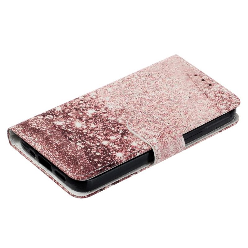 Læder Cover Samsung Galaxy S24 Fe Telefon Etui Rose Guldmarmor