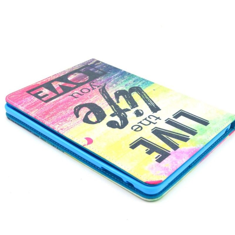 Flip Cover Læder for iPad Mini 3/2/1 Leve Det Liv Du Elsker