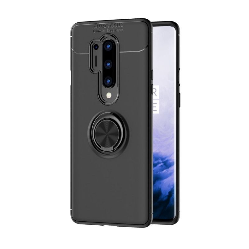 Cover for OnePlus 8 Pro Sort Roterende Ring