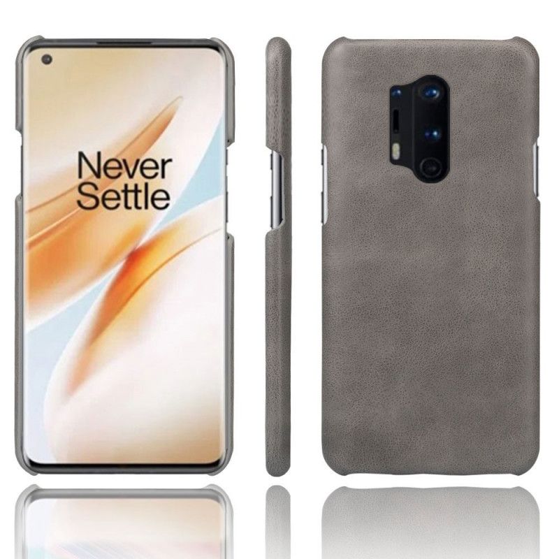 Cover OnePlus 8 Pro Sort Mobilcover Ksq-Lædereffekt