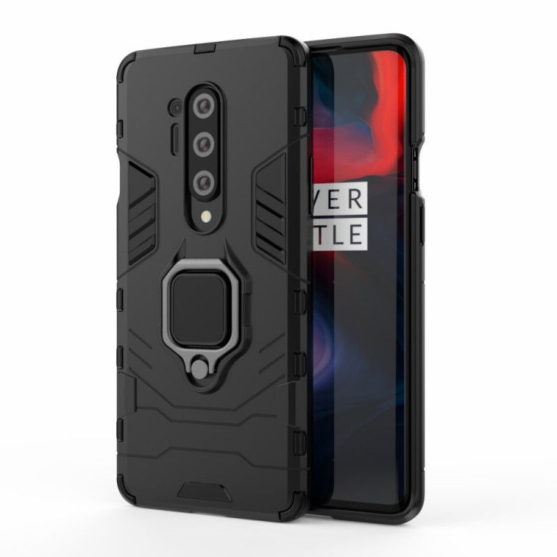 Cover OnePlus 8 Pro Sort Modstandsdygtig Ring