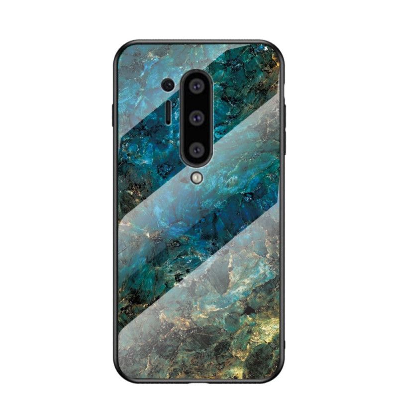 Cover OnePlus 8 Pro Sort Premumfarver I Hærdet Glas Beskyttelse