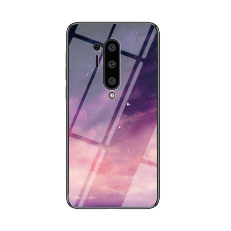 Cover OnePlus 8 Pro Sort Stjernehimmel Hærdet Glas