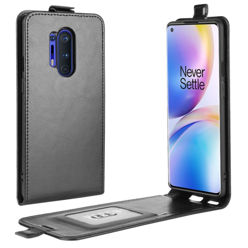 Flip Cover OnePlus 8 Pro Sort Sammenfoldelig