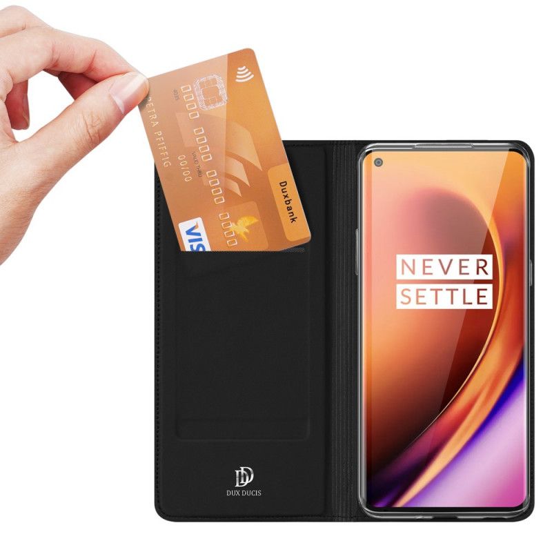 Læder Cover OnePlus 8 Pro Sort Pro Dux Ducis Hud