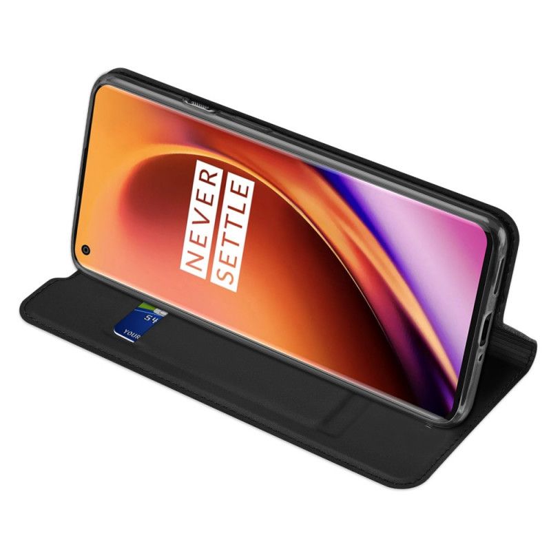 Læder Cover OnePlus 8 Pro Sort Pro Dux Ducis Hud