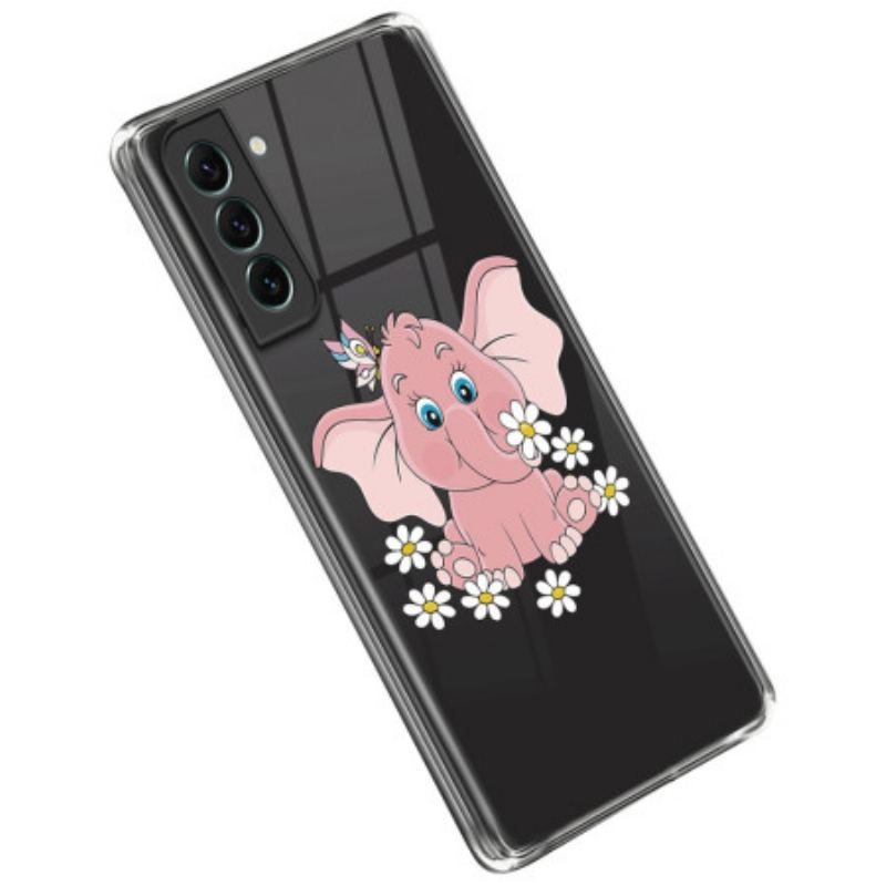 Cover Samsung Galaxy S23 Plus 5G Sømløs Lyserød Elefant