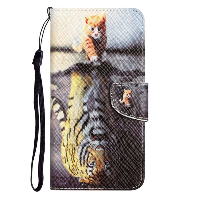 Flip Cover Samsung Galaxy S23 Plus 5G Med Snor Kun Thong Cats