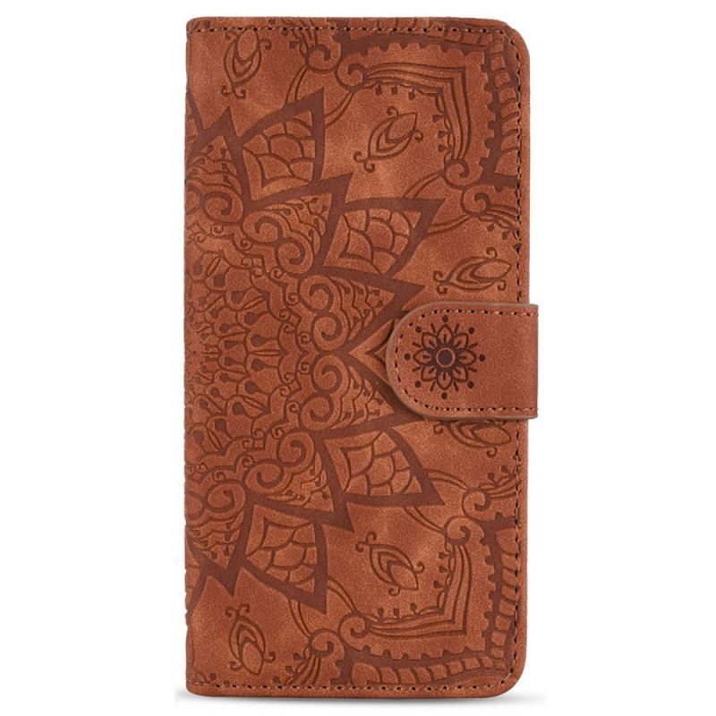 Flip Cover Samsung Galaxy S23 Plus 5G Med Snor Stilfuld Strappy Mandala