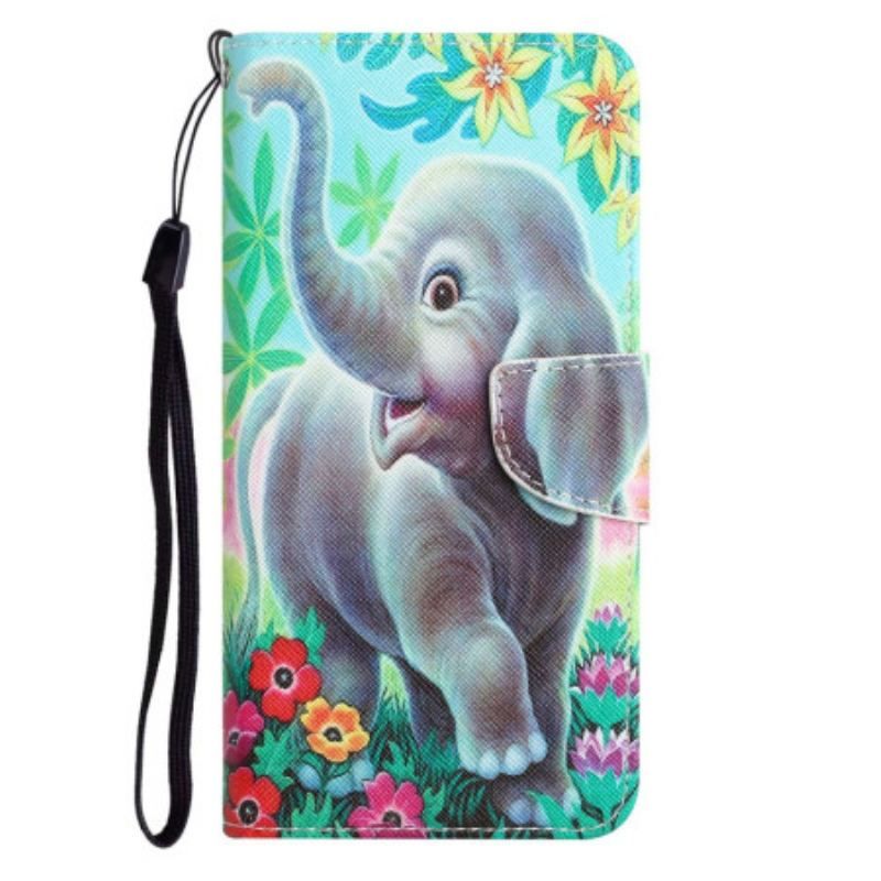 Flip Cover Samsung Galaxy S23 Plus 5G Med Snor Thong Elefant