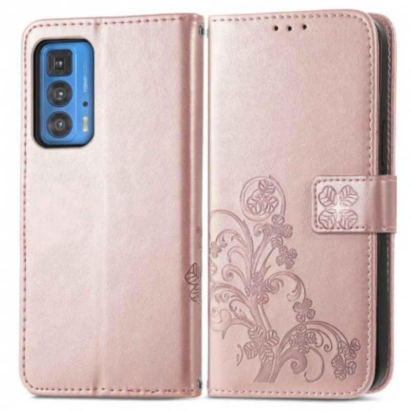 Flip Cover Motorola Edge 20 Pro Asiatiske Blomster