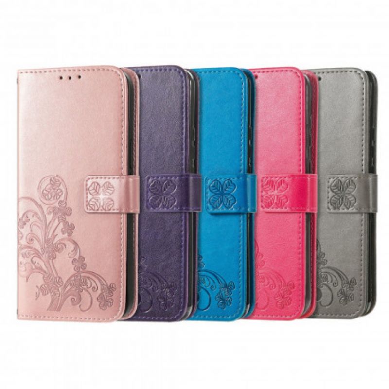 Flip Cover Motorola Edge 20 Pro Asiatiske Blomster