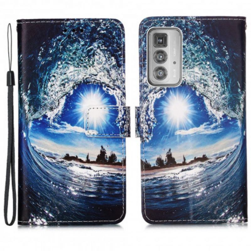 Flip Cover Motorola Edge 20 Pro Elsker The Wave